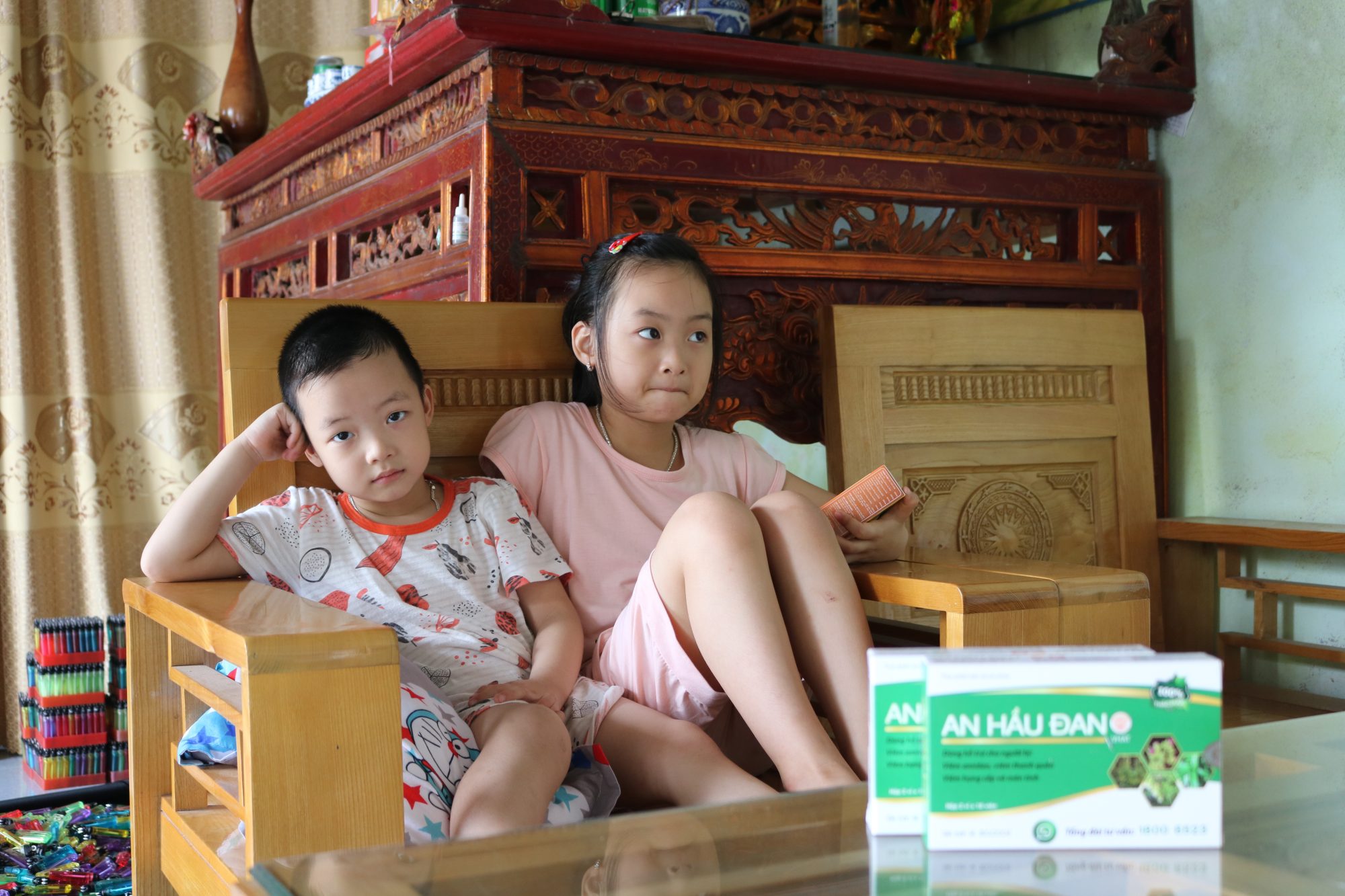 Con trai và con gái của chị Trang thường xuyên gặp vấn đề về hô hấp vấn đề về